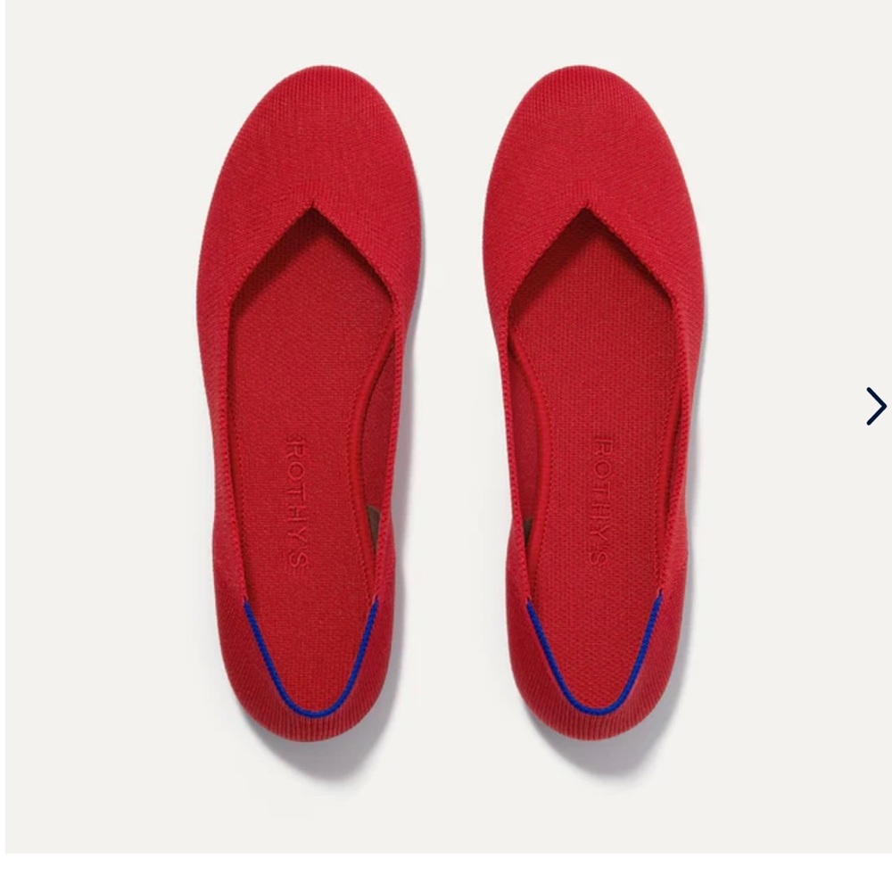 Rothy's best seller bright red round toe..11.5